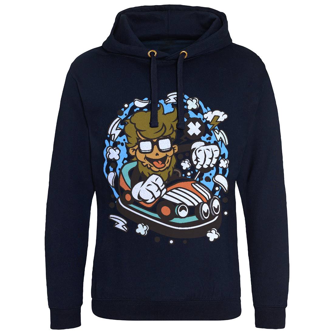 Hipster Car Toy Mens Hoodie Without Pocket Barber C137