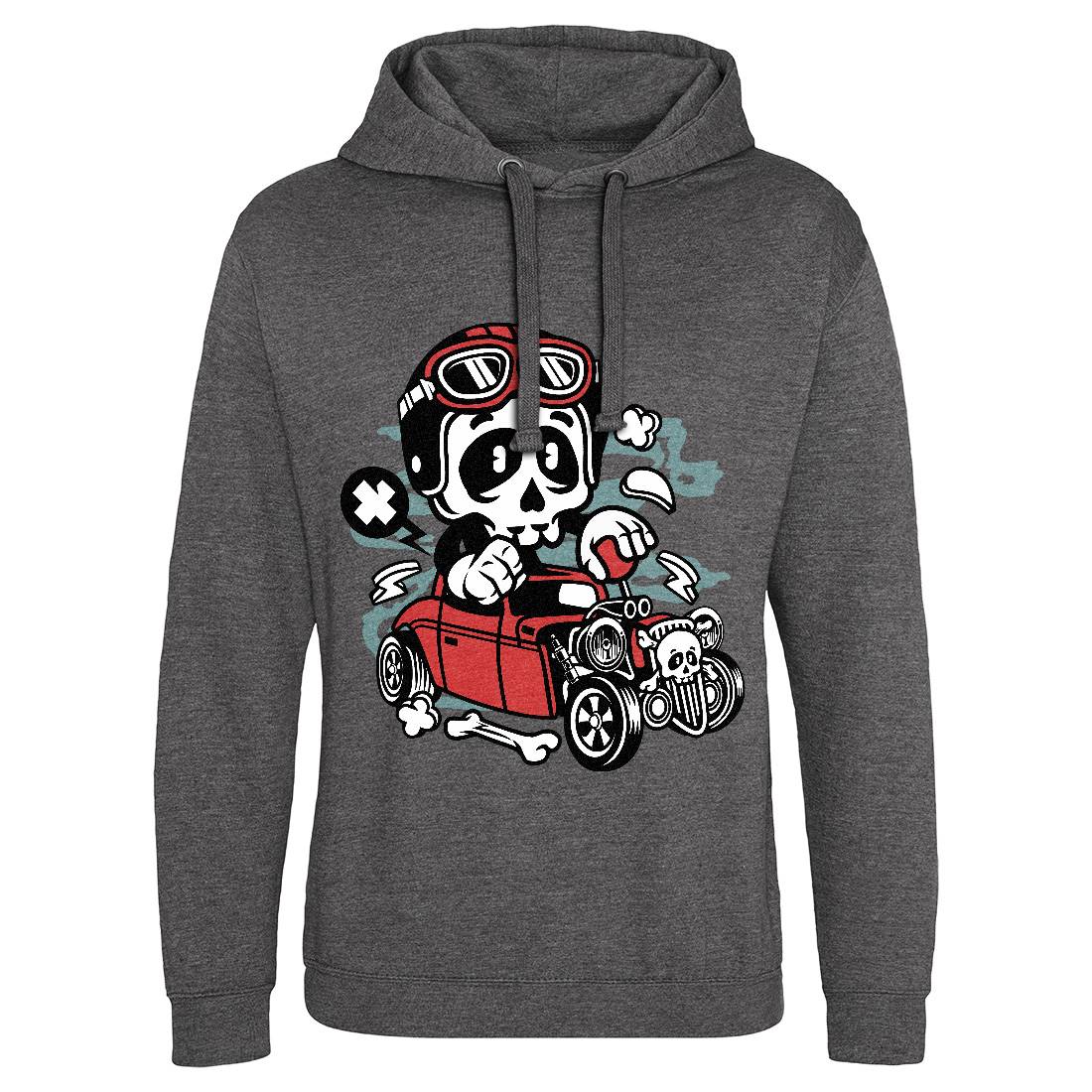 Hot Rod Skull Mens Hoodie Without Pocket Cars C145
