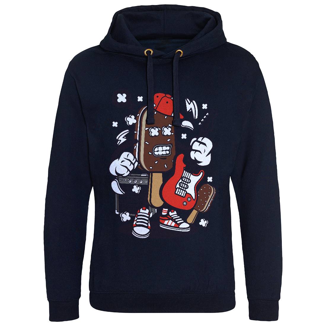 Ice Cream Rock Star Mens Hoodie Without Pocket Music C148