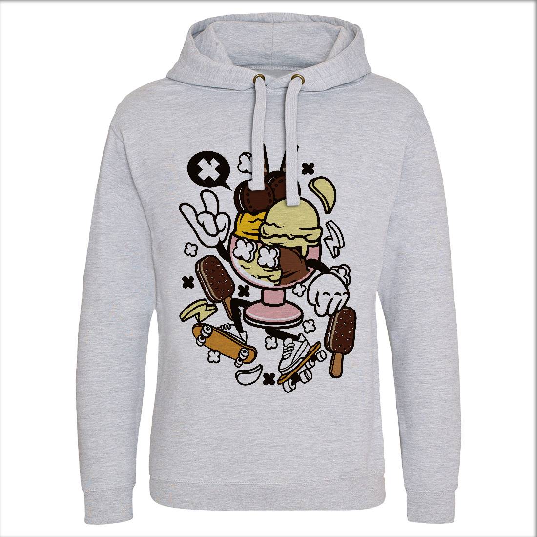 Ice Cream Skateboard Mens Hoodie Without Pocket Skate C150