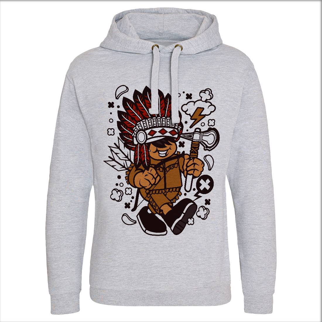 Indian Chief Kid Mens Hoodie Without Pocket American C152