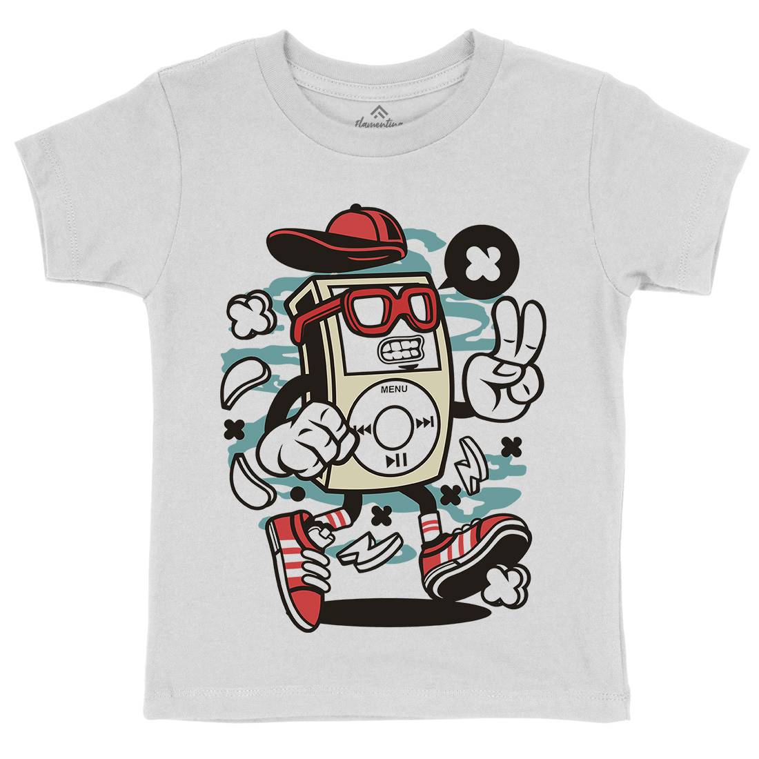 Player Kids Organic Crew Neck T-Shirt Music C155