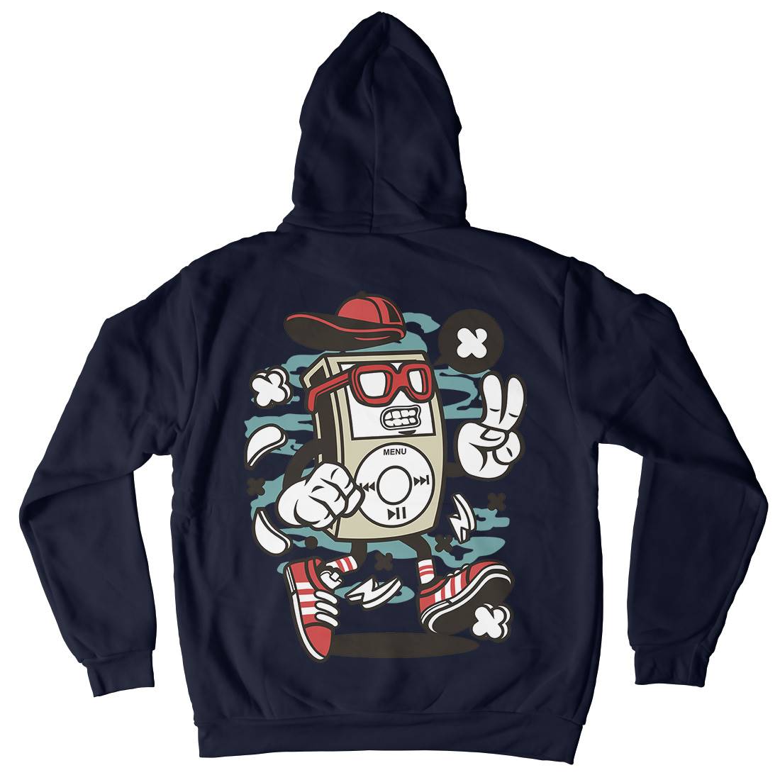 Player Mens Hoodie With Pocket Music C155