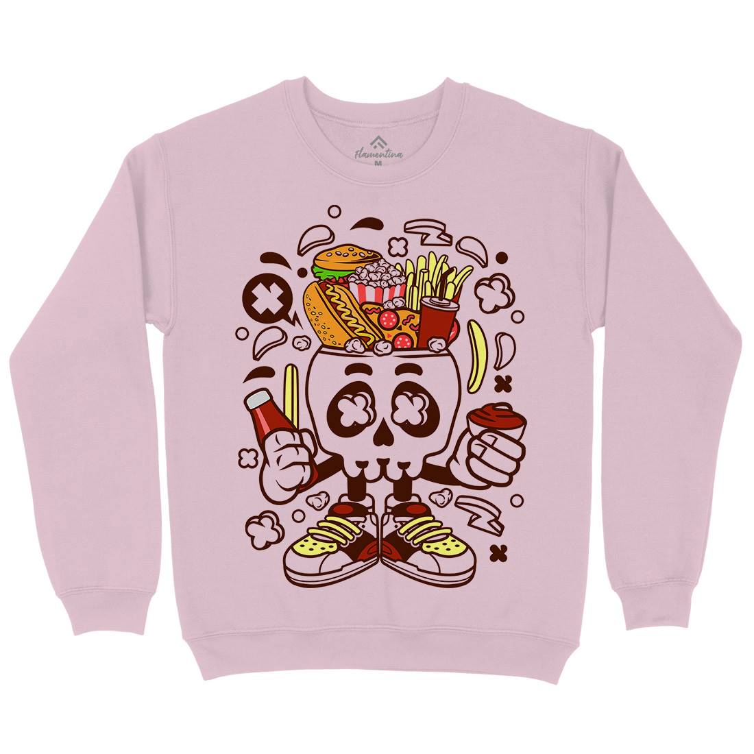 Junk Skull Kids Crew Neck Sweatshirt Food C157