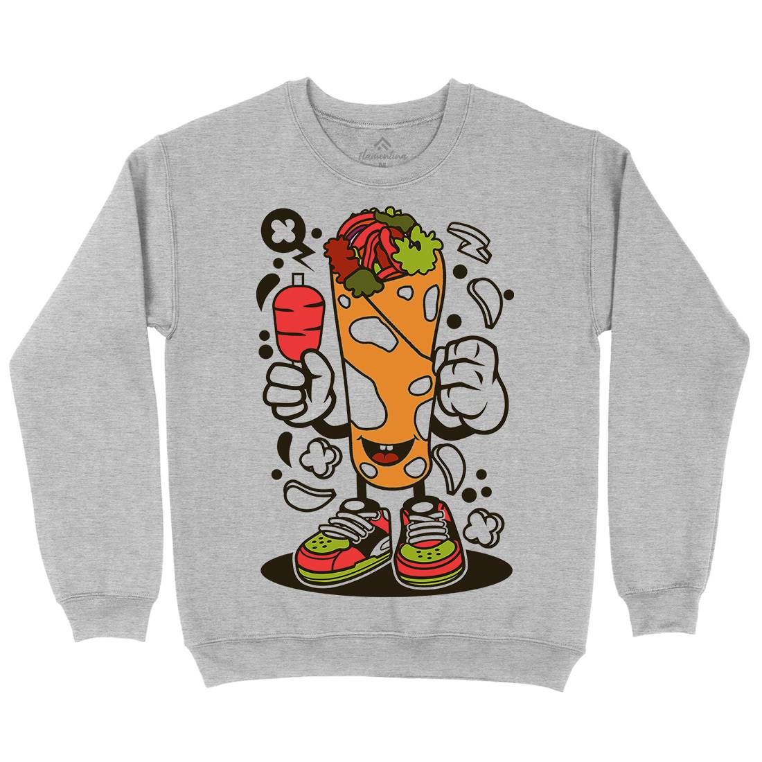 Kebab Kids Crew Neck Sweatshirt Food C158