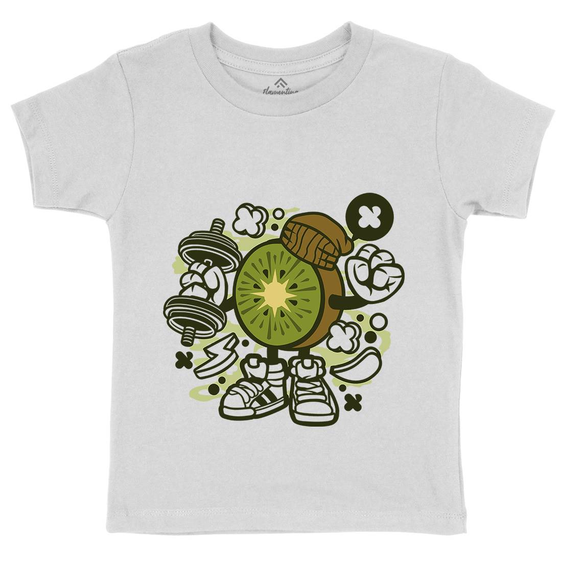 Kiwi Kids Organic Crew Neck T-Shirt Food C161