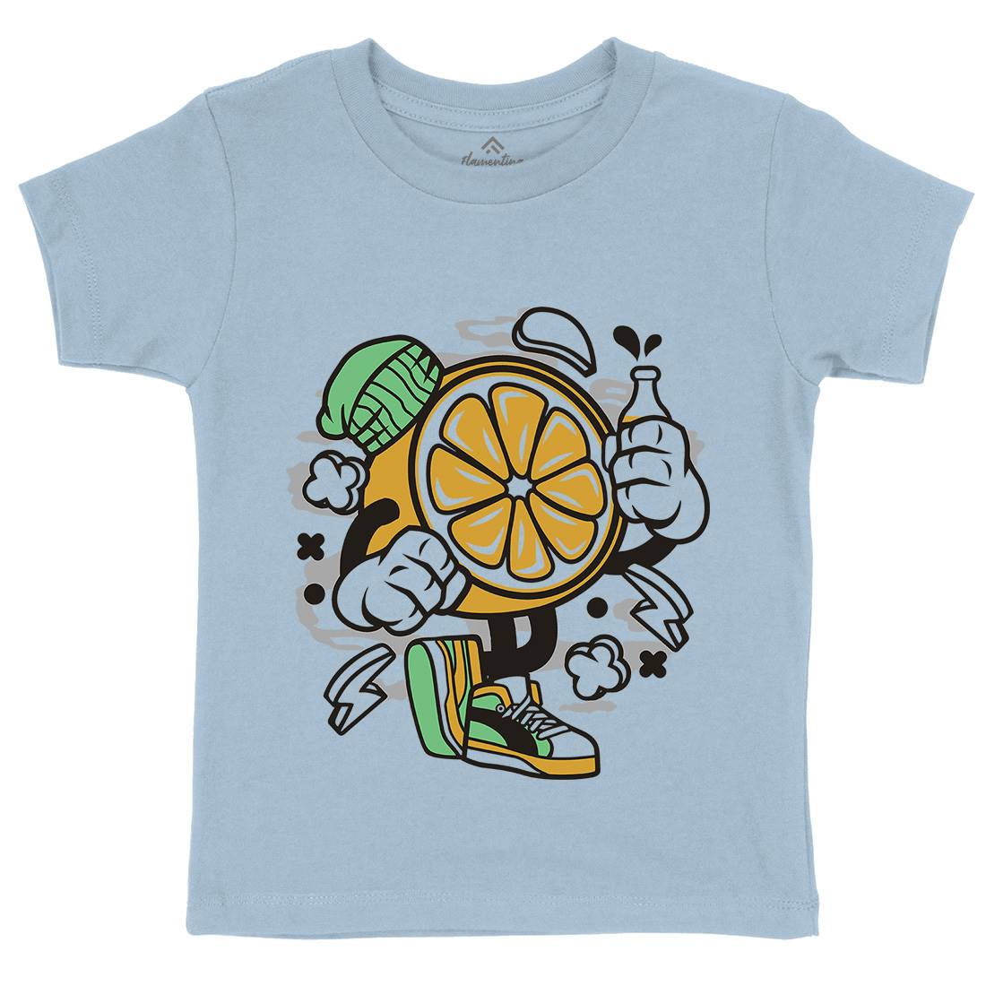 Lemon Kids Organic Crew Neck T-Shirt Food C163