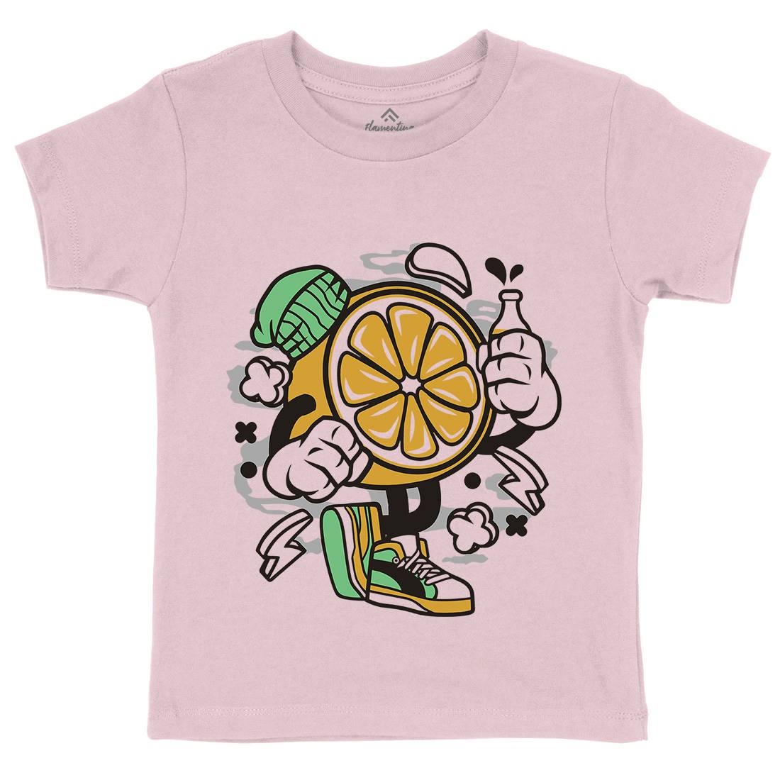 Lemon Kids Crew Neck T-Shirt Food C163