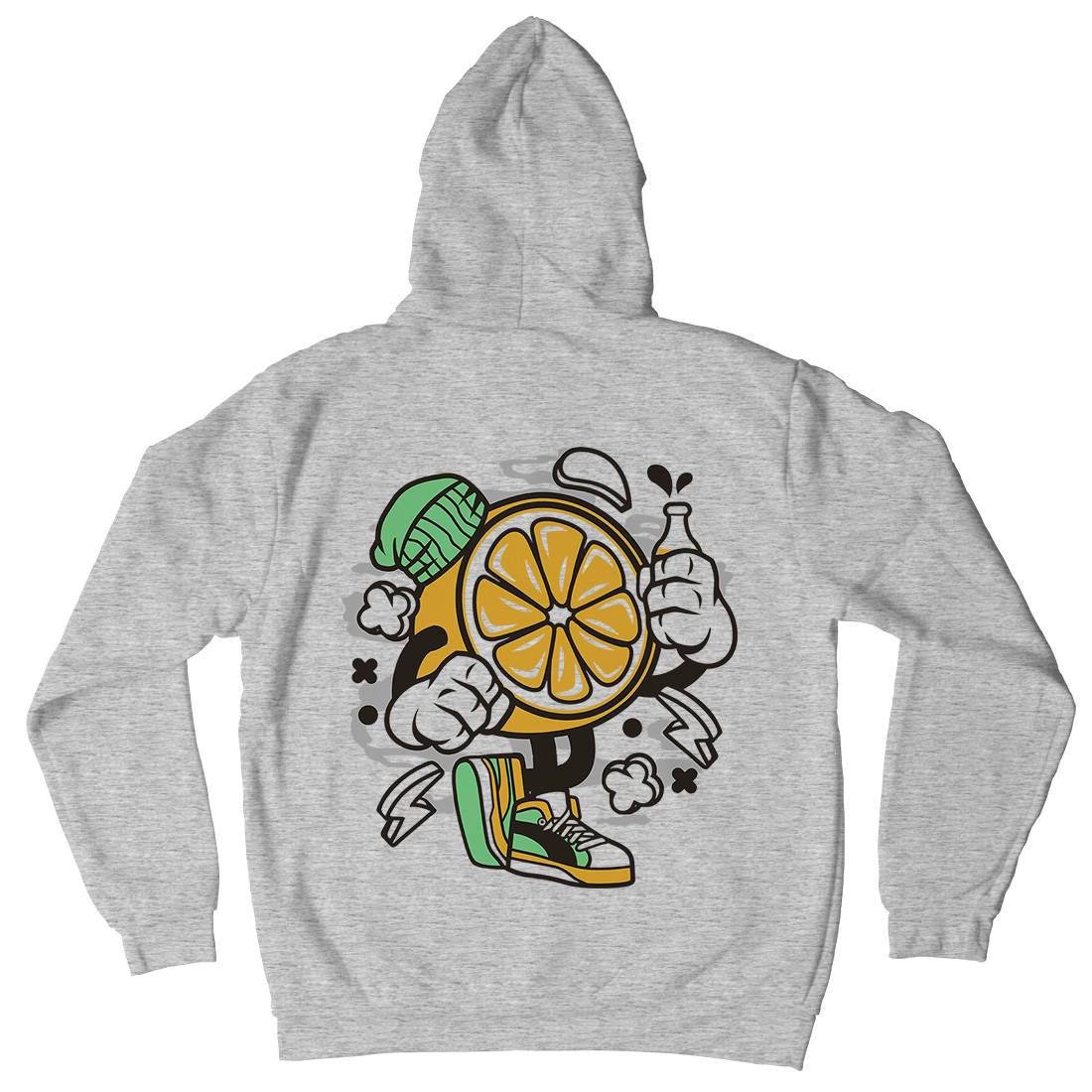 Lemon Mens Hoodie With Pocket Food C163