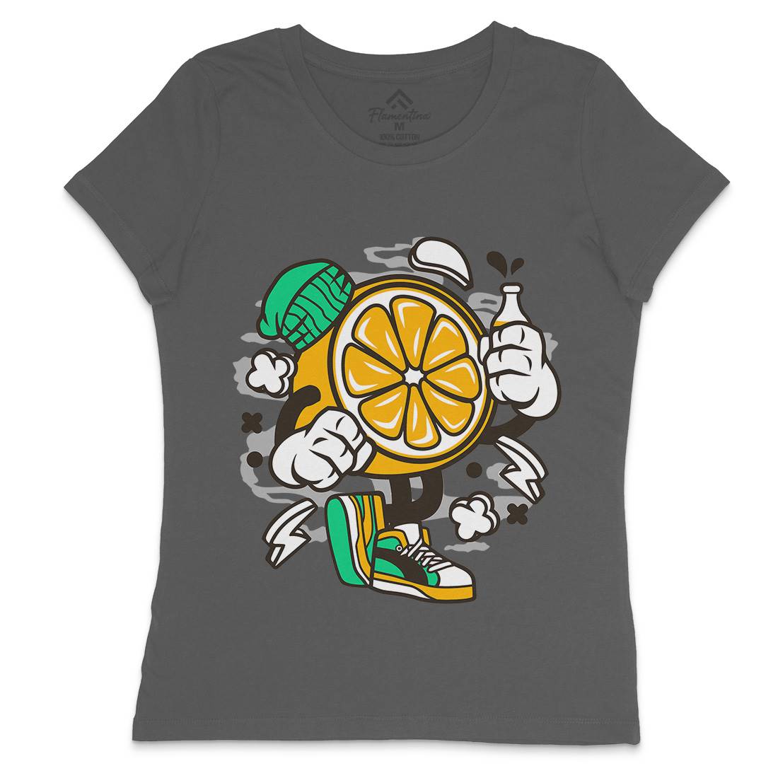 Lemon Womens Crew Neck T-Shirt Food C163