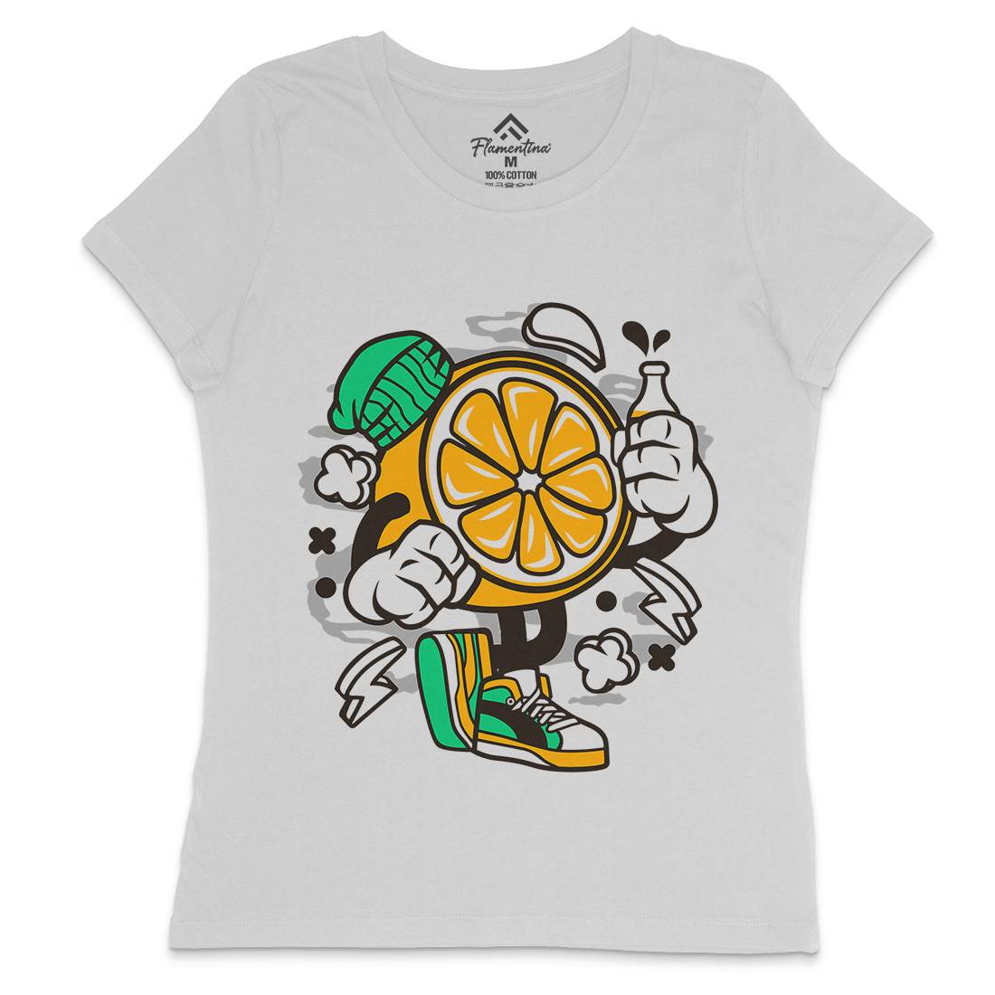 Lemon Womens Crew Neck T-Shirt Food C163