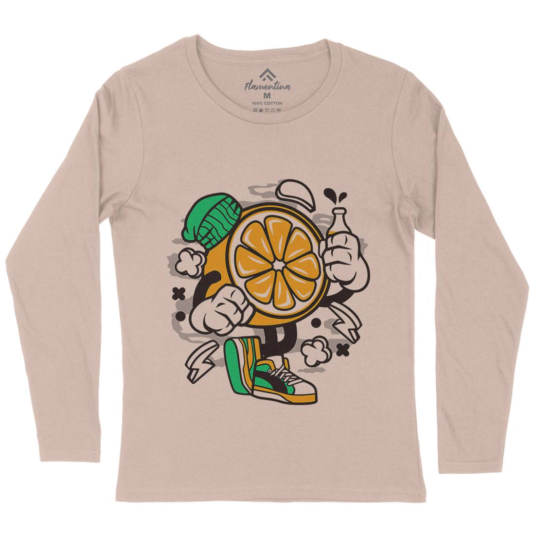 Lemon Womens Long Sleeve T-Shirt Food C163