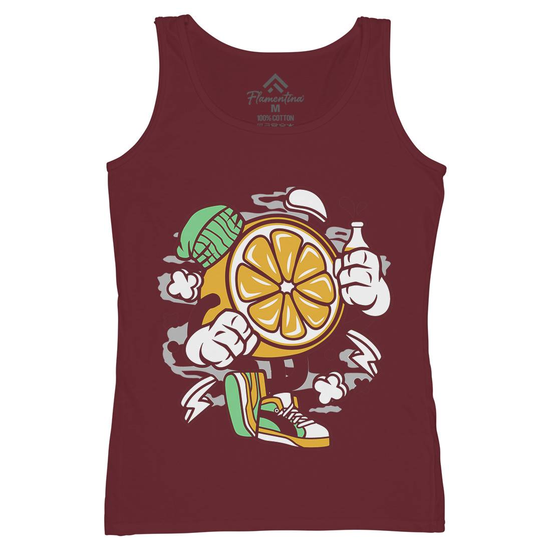 Lemon Womens Organic Tank Top Vest Food C163