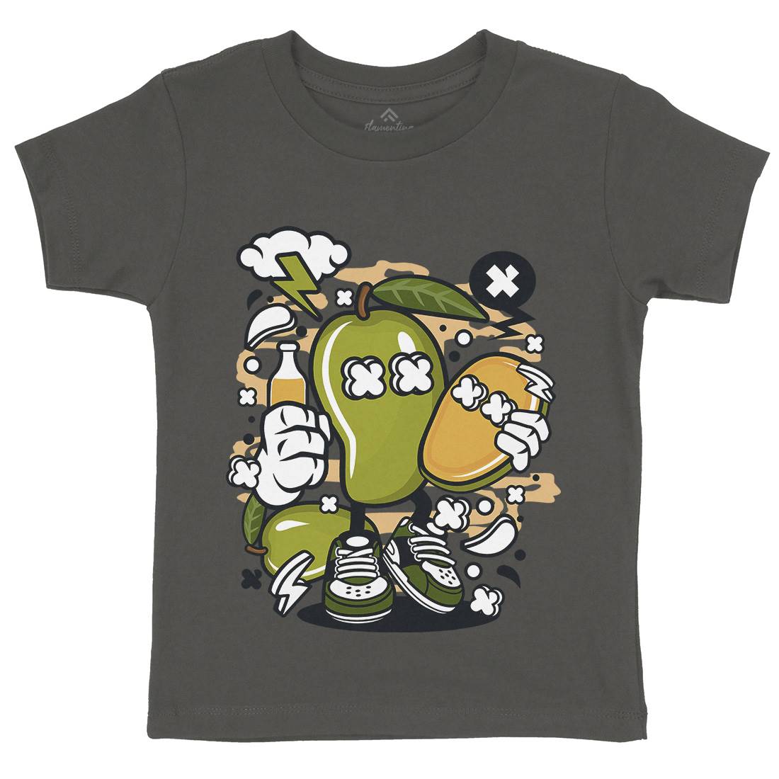 Mango Kids Organic Crew Neck T-Shirt Food C165