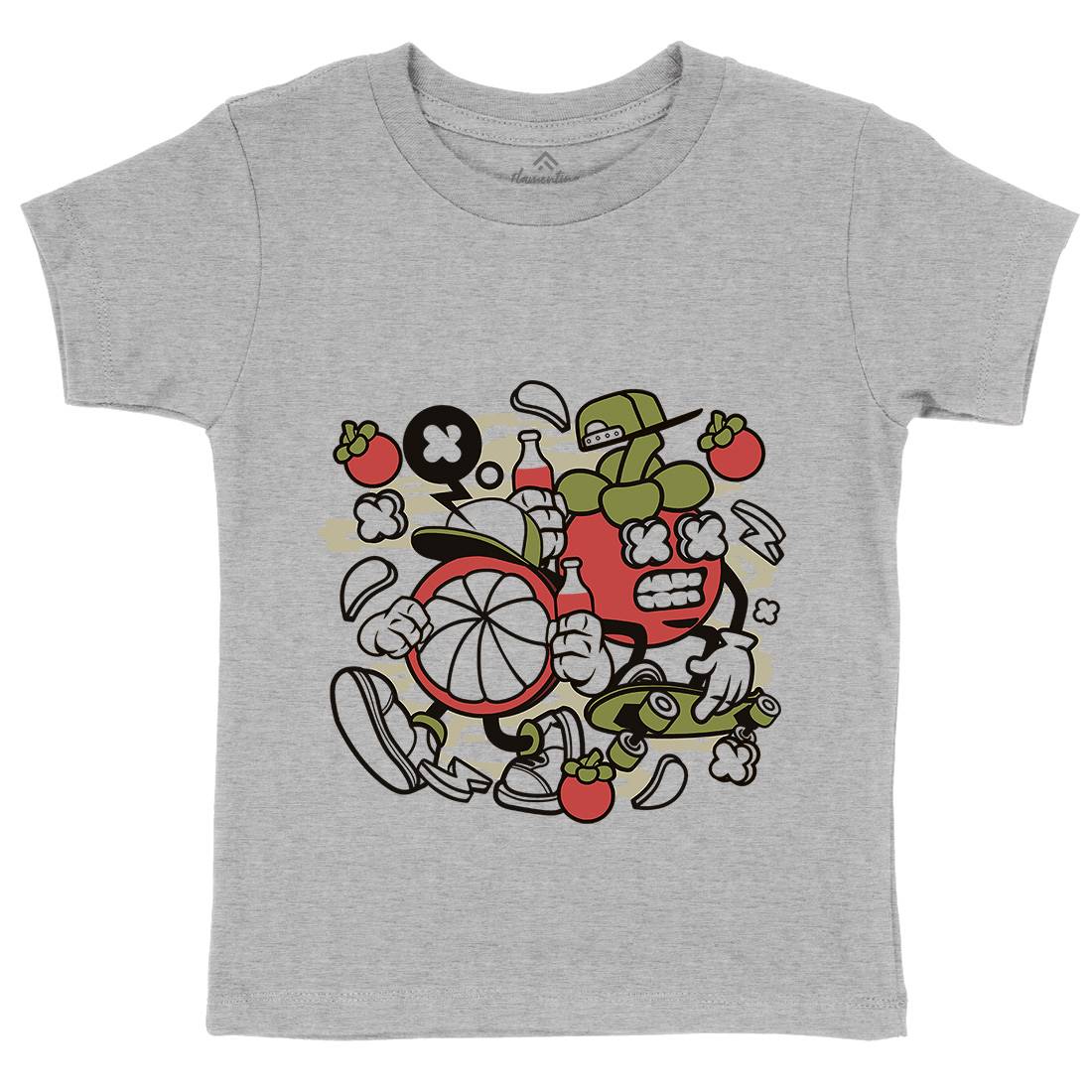 Mangos Teen Kids Organic Crew Neck T-Shirt Food C166