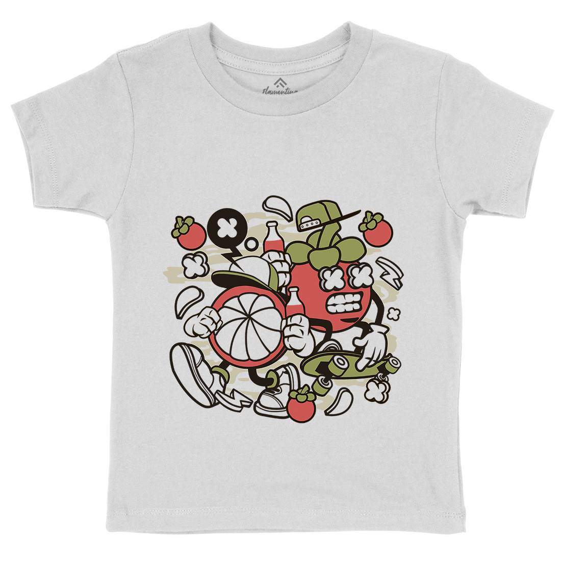Mangos Teen Kids Organic Crew Neck T-Shirt Food C166