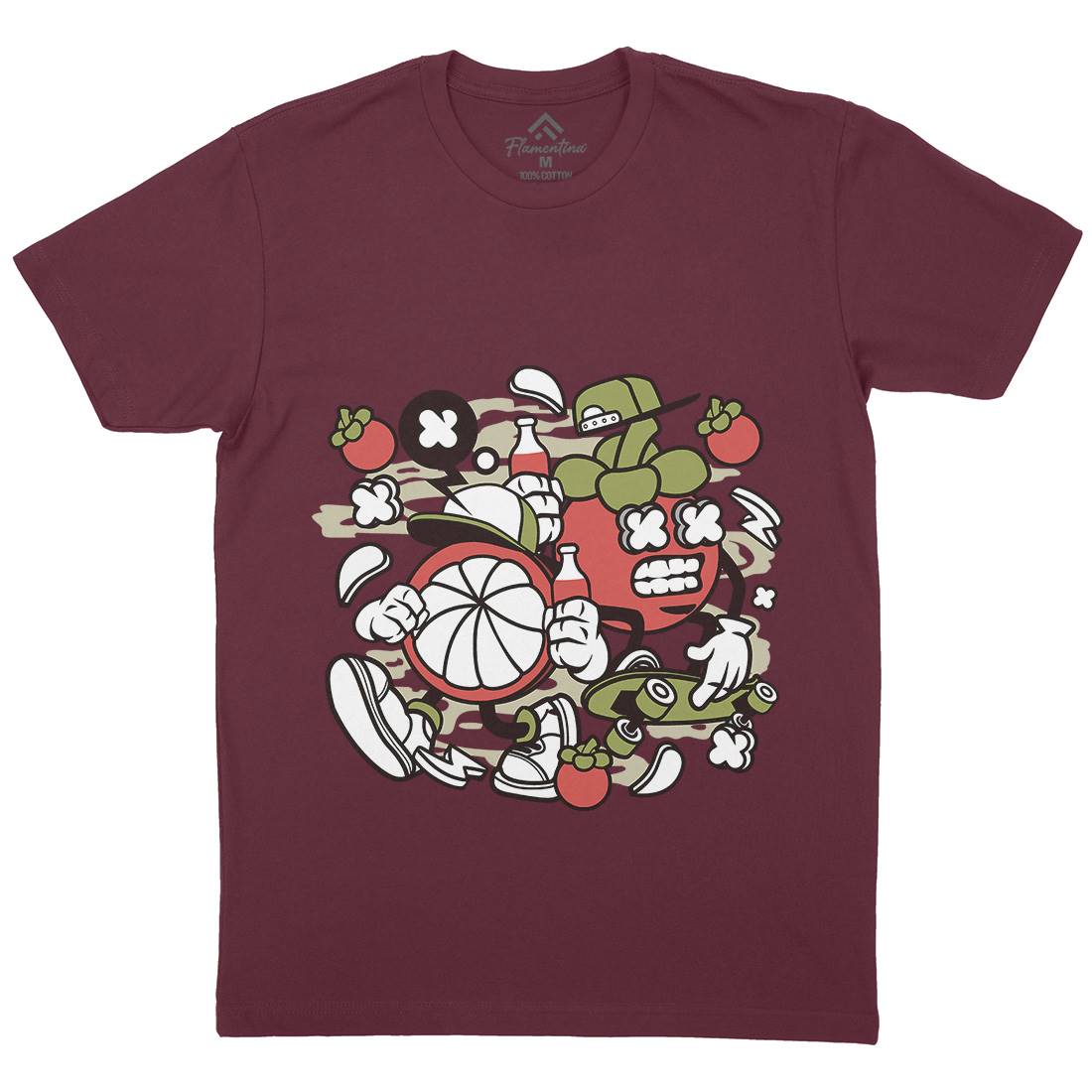 Mangos Teen Mens Organic Crew Neck T-Shirt Food C166