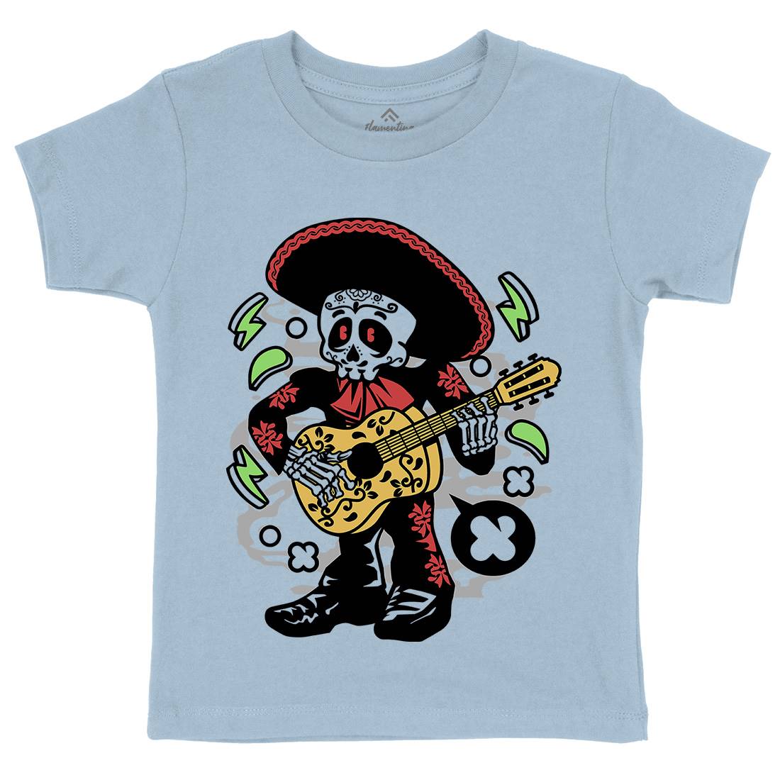 Mariachi Kids Crew Neck T-Shirt Music C168