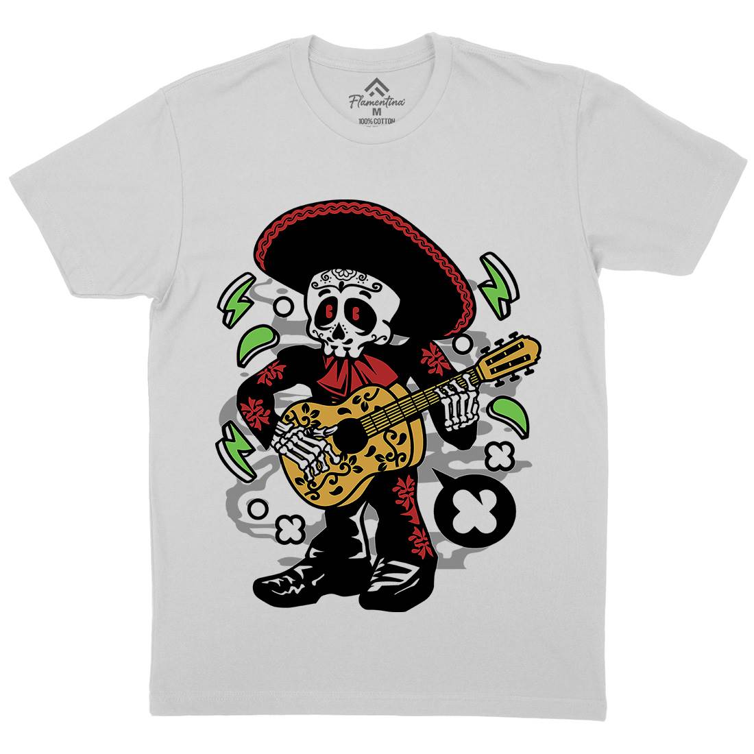 Mariachi Mens Crew Neck T-Shirt Music C168