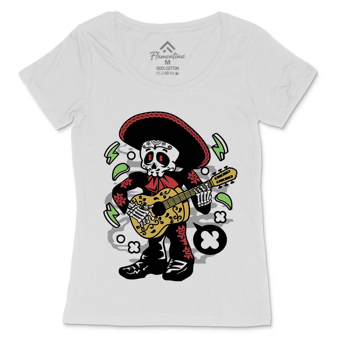 Mariachi Womens Scoop Neck T-Shirt Music C168
