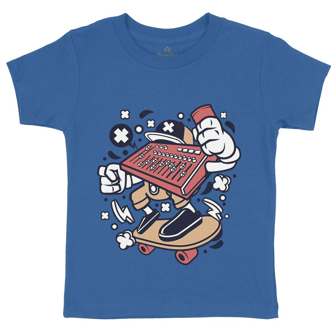 Mixer Skater Kids Crew Neck T-Shirt Skate C171