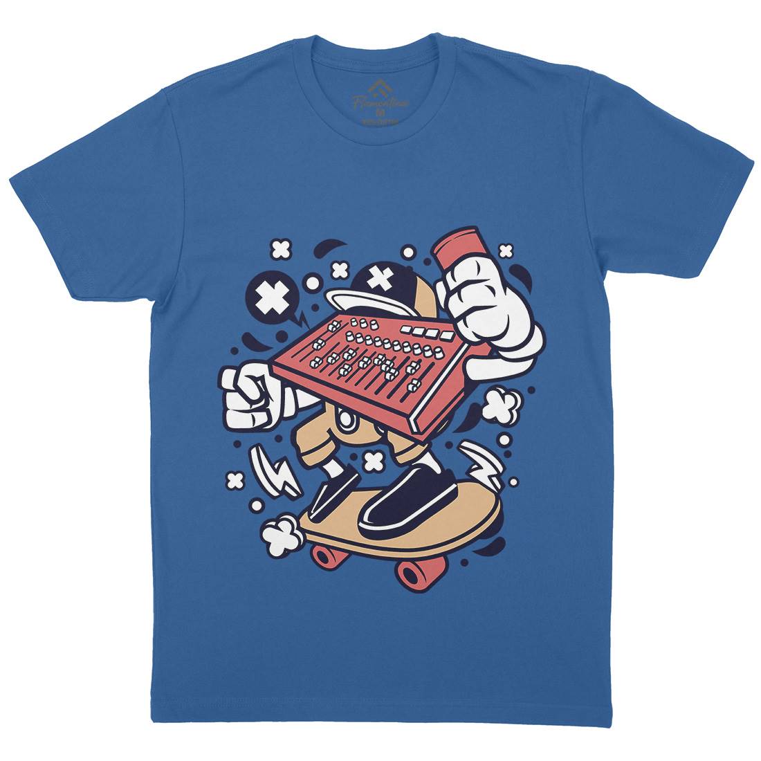 Mixer Skater Mens Organic Crew Neck T-Shirt Skate C171