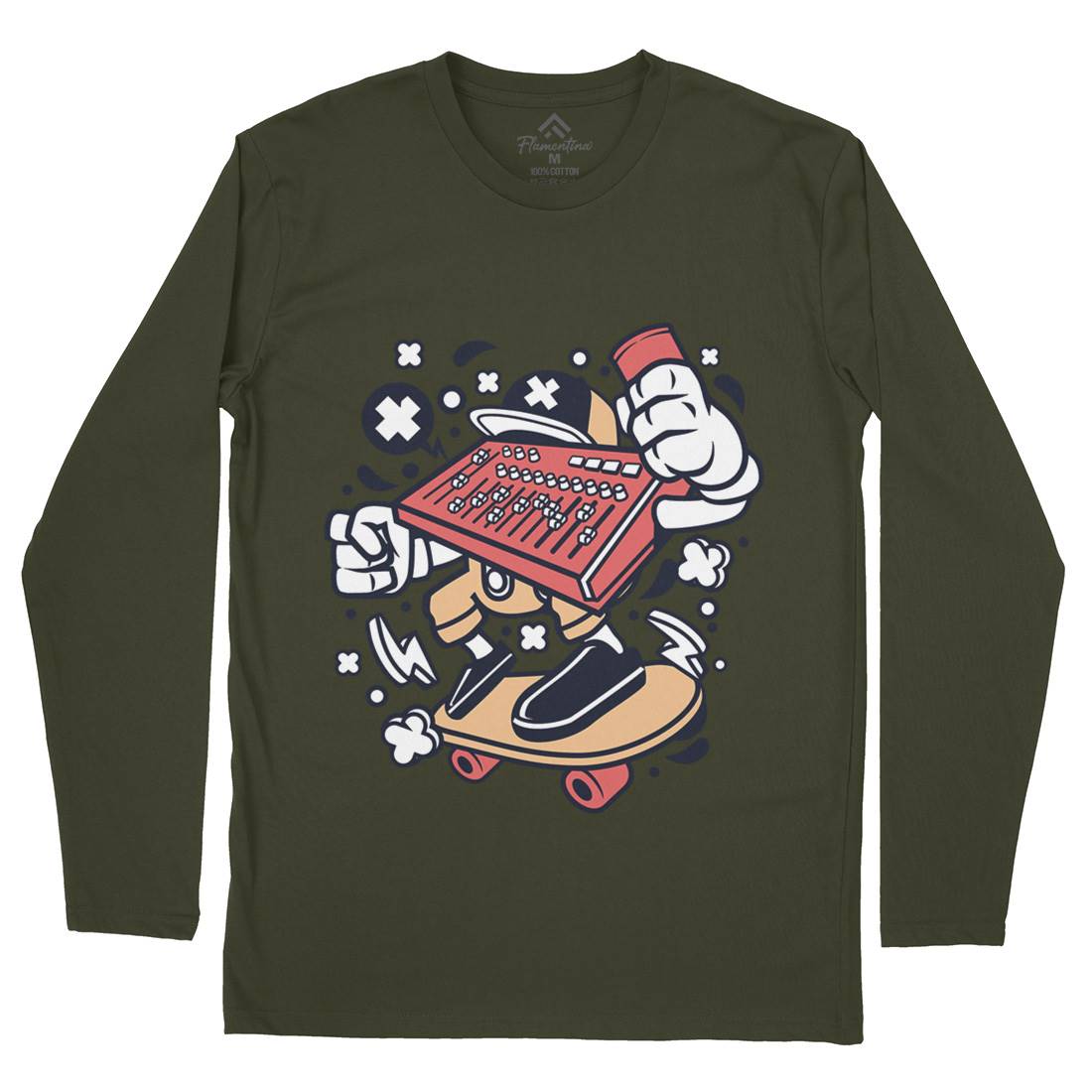 Mixer Skater Mens Long Sleeve T-Shirt Skate C171
