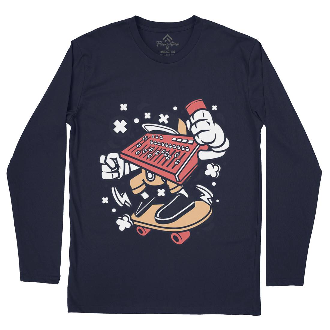 Mixer Skater Mens Long Sleeve T-Shirt Skate C171