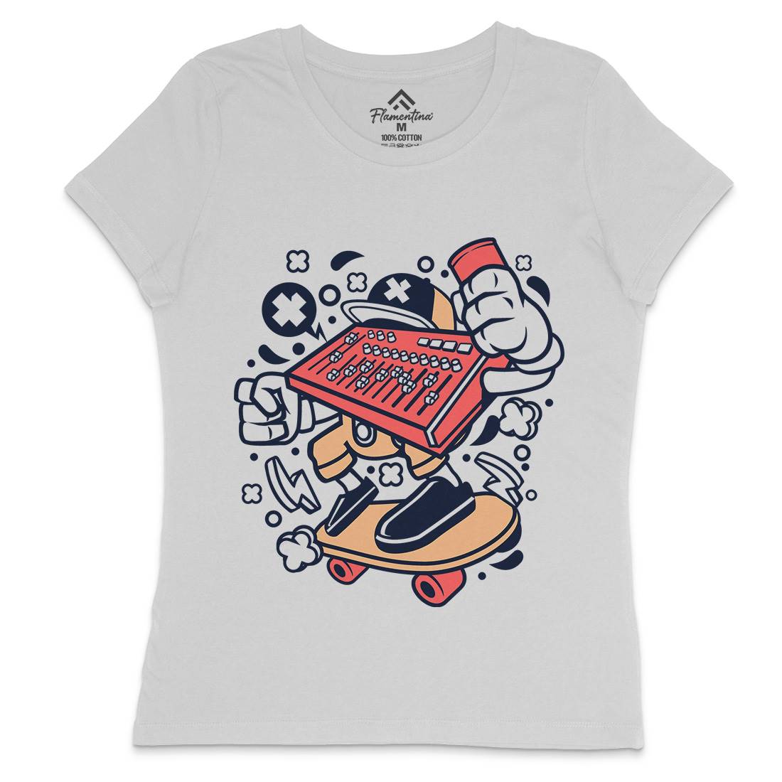 Mixer Skater Womens Crew Neck T-Shirt Skate C171