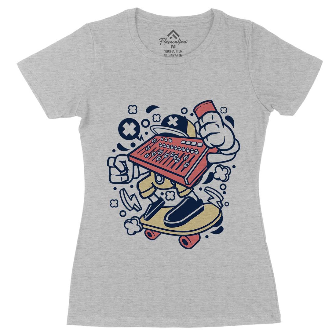 Mixer Skater Womens Organic Crew Neck T-Shirt Skate C171