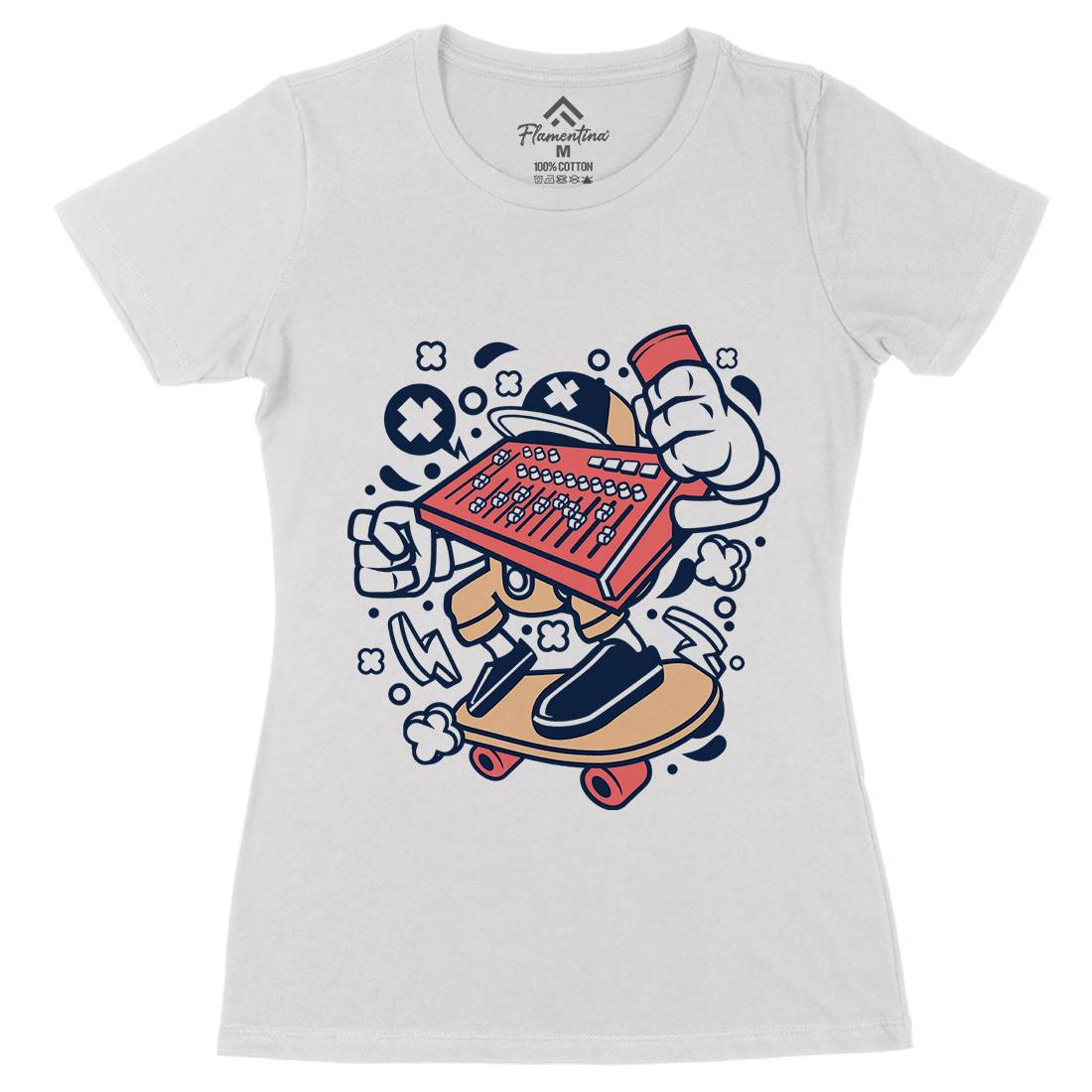 Mixer Skater Womens Organic Crew Neck T-Shirt Skate C171