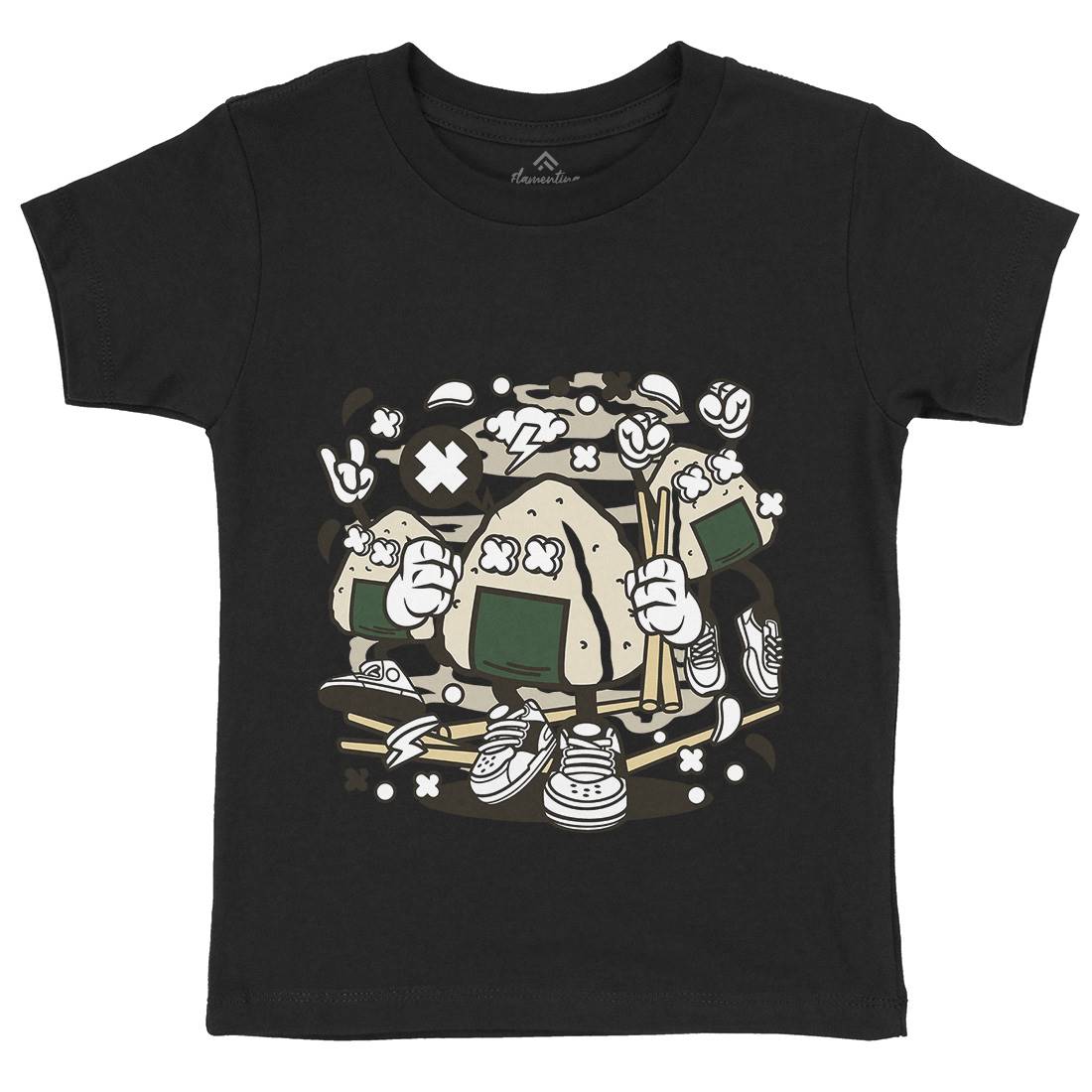 Onigiri Kids Organic Crew Neck T-Shirt Food C179