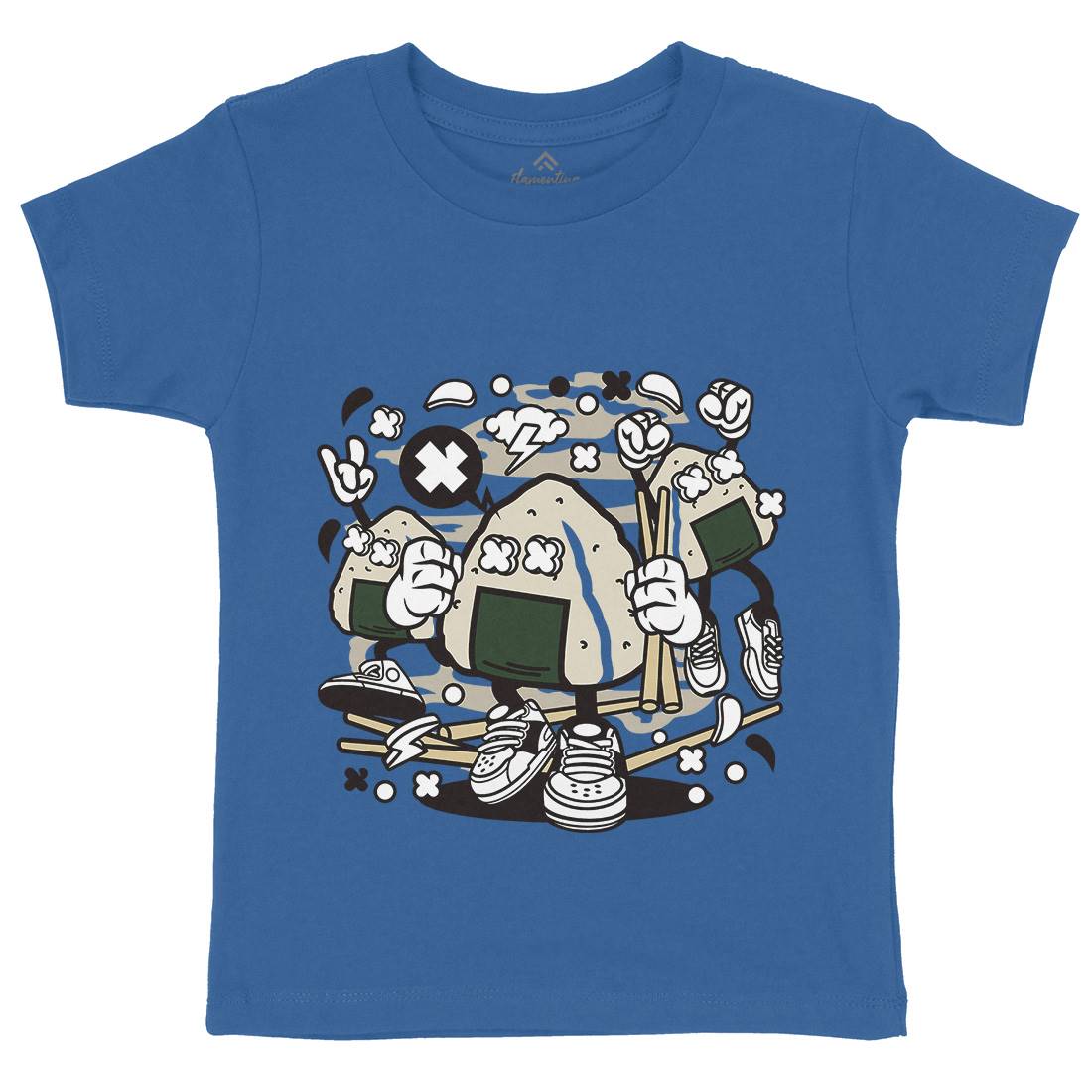 Onigiri Kids Crew Neck T-Shirt Food C179