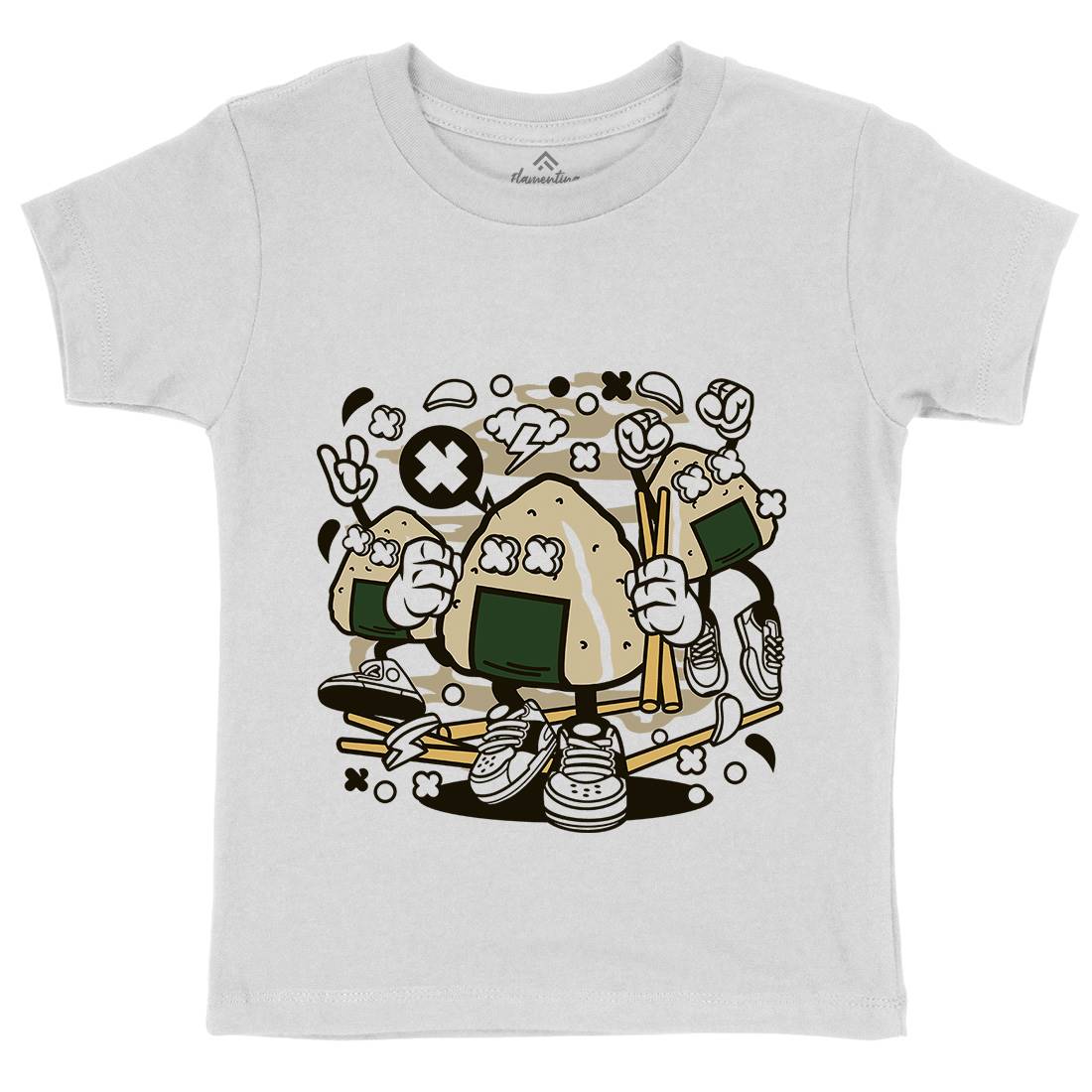 Onigiri Kids Organic Crew Neck T-Shirt Food C179