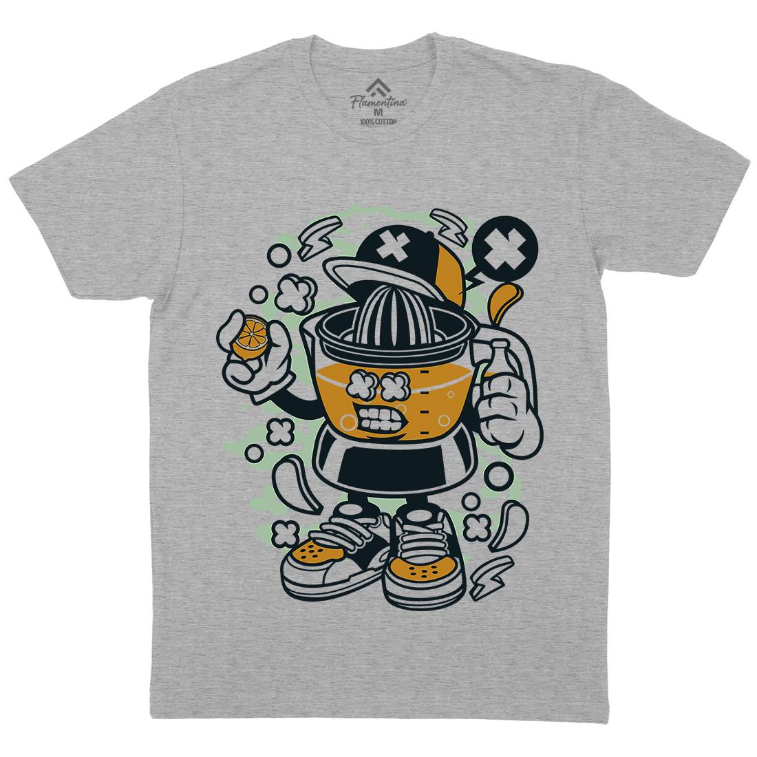 Orange Squeezer Mens Crew Neck T-Shirt Food C180