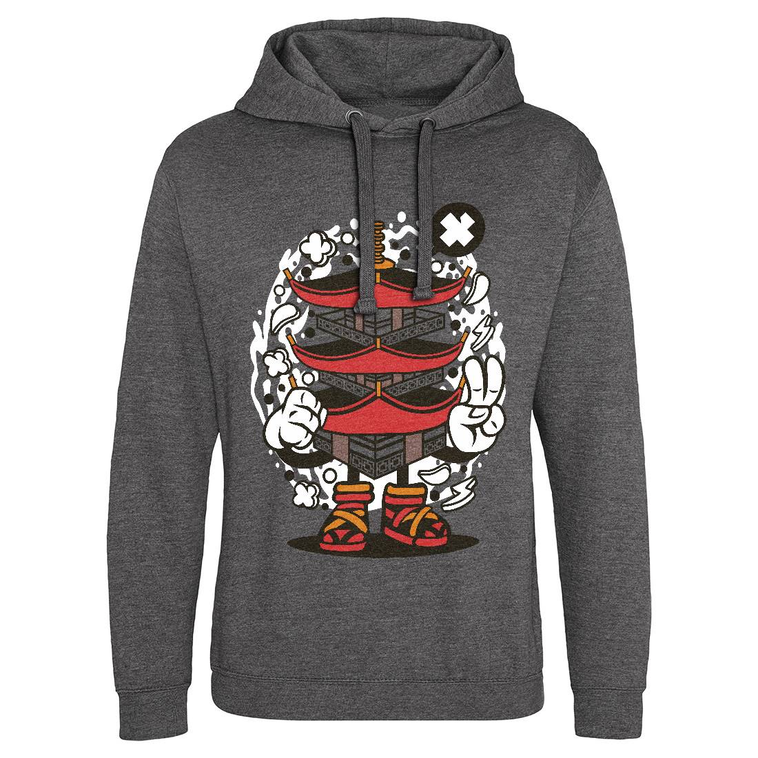 Pagoda Tower Mens Hoodie Without Pocket Asian C181