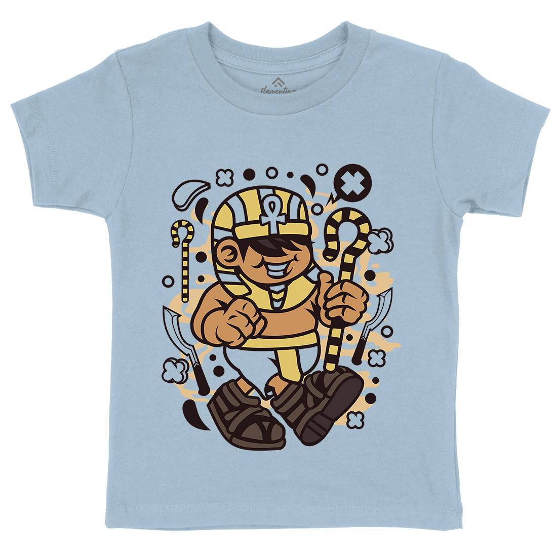 Pharaoh Kid Kids Organic Crew Neck T-Shirt Religion C187