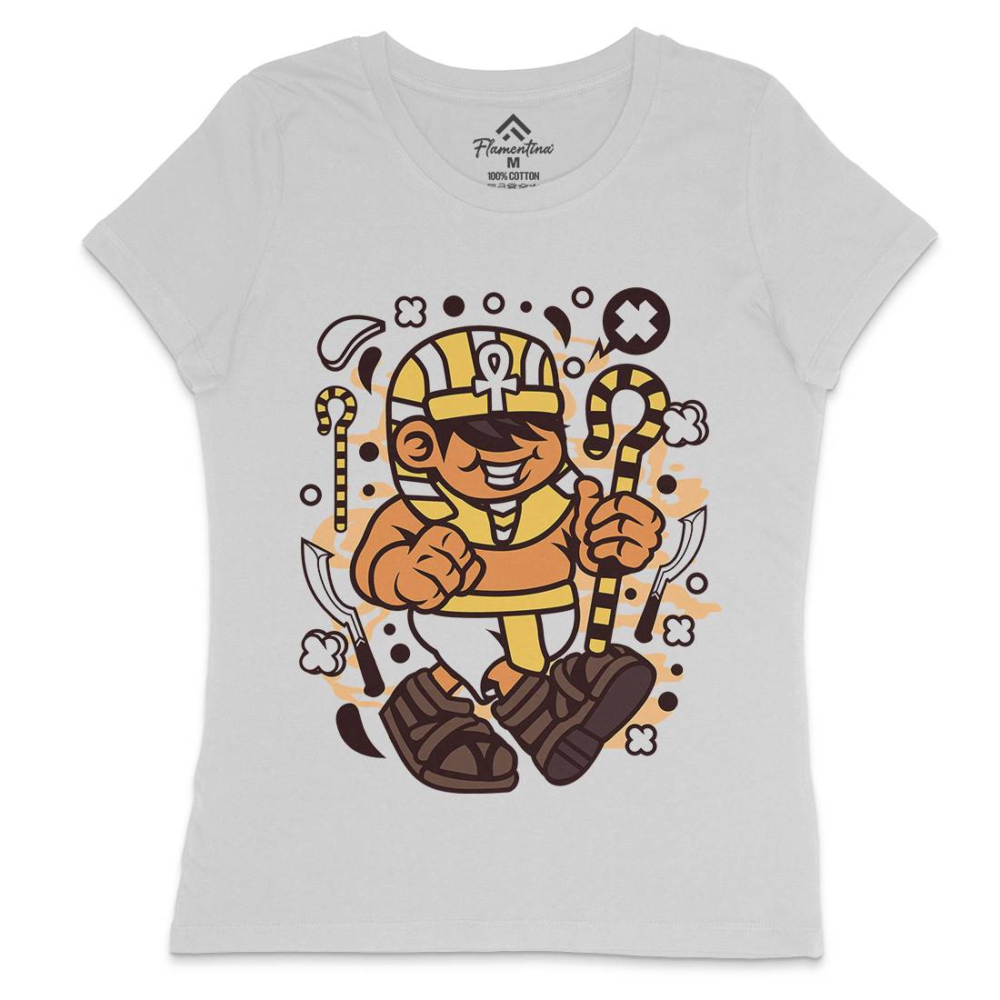 Pharaoh Kid Womens Crew Neck T-Shirt Religion C187