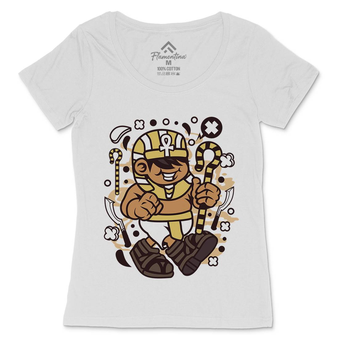 Pharaoh Kid Womens Scoop Neck T-Shirt Religion C187