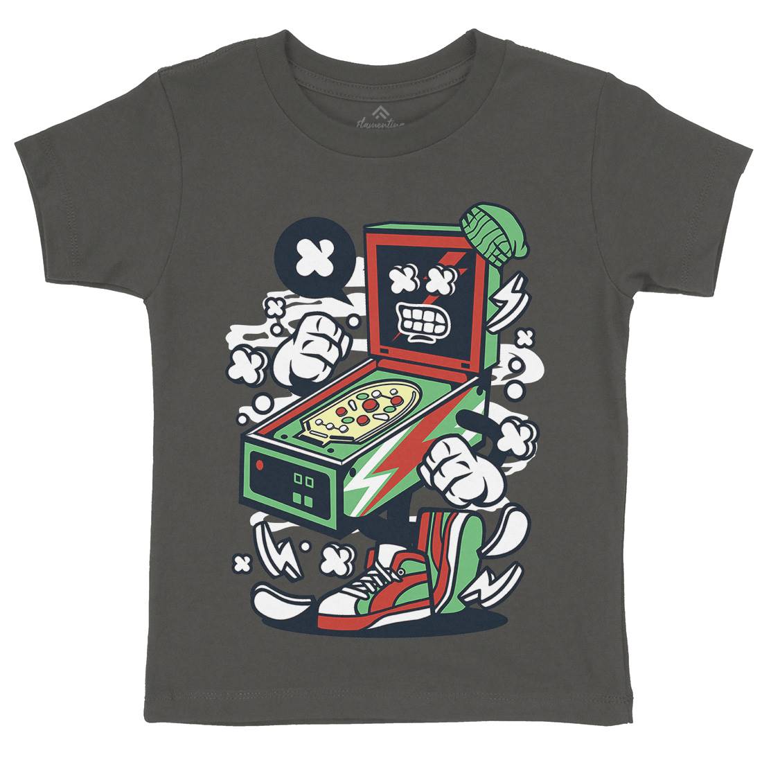 Pinball Kids Crew Neck T-Shirt Sport C189