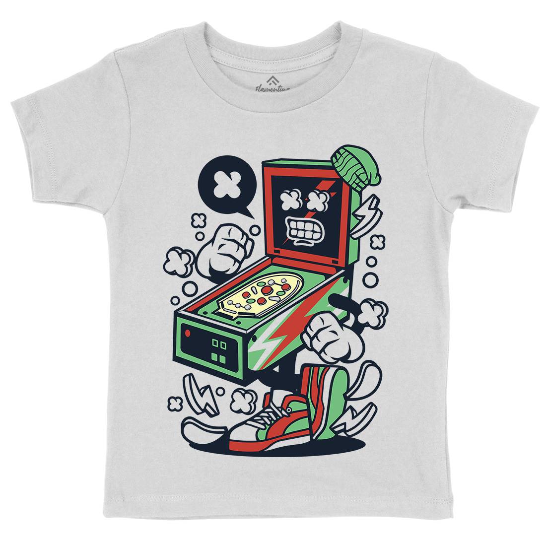 Pinball Kids Crew Neck T-Shirt Sport C189