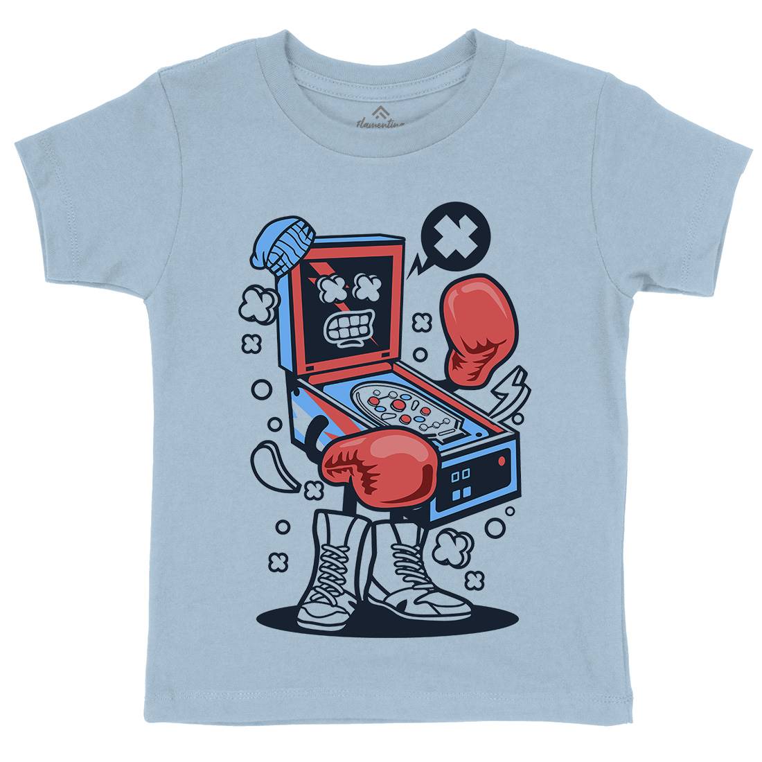 Pinball Boxer Kids Organic Crew Neck T-Shirt Sport C190