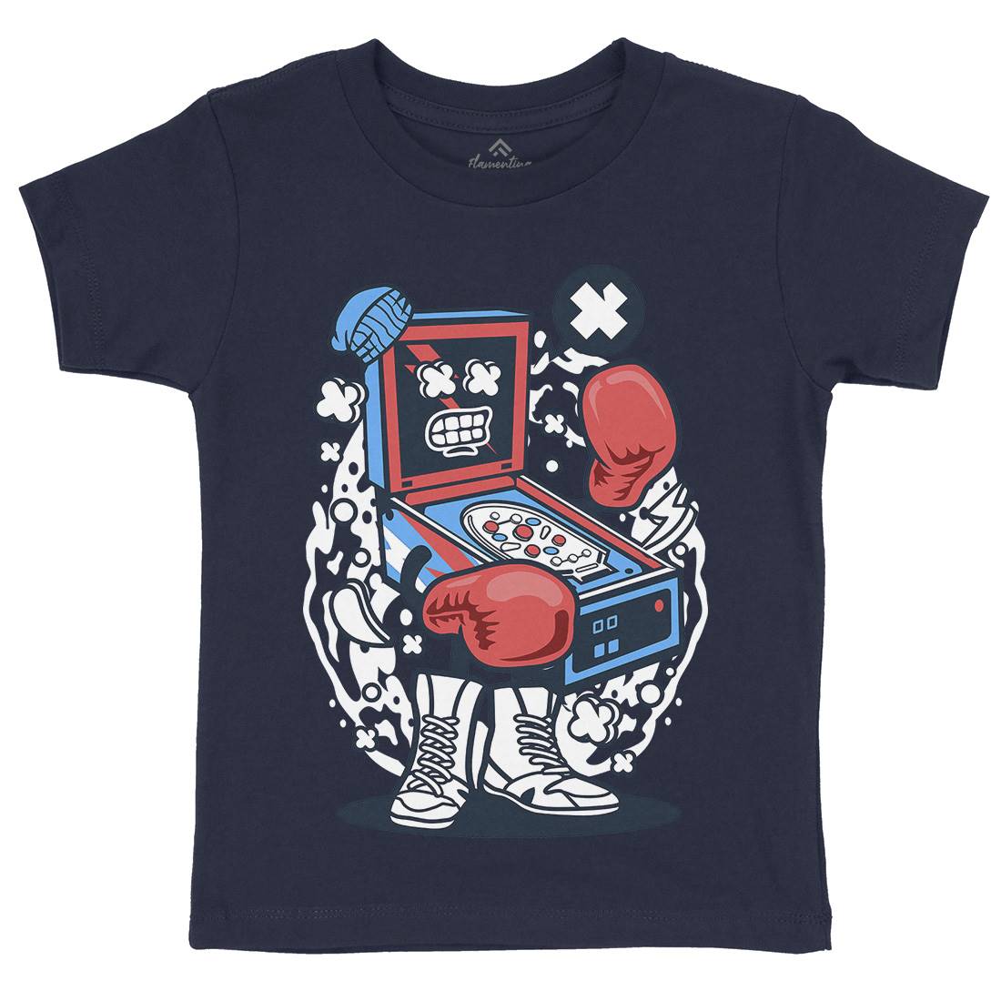 Pinball Boxer Kids Organic Crew Neck T-Shirt Sport C190