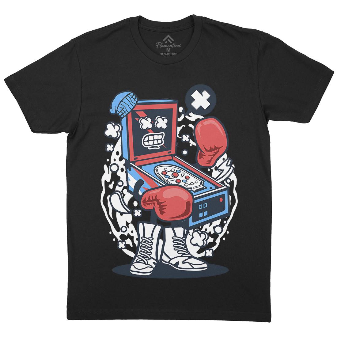 Pinball Boxer Mens Crew Neck T-Shirt Sport C190