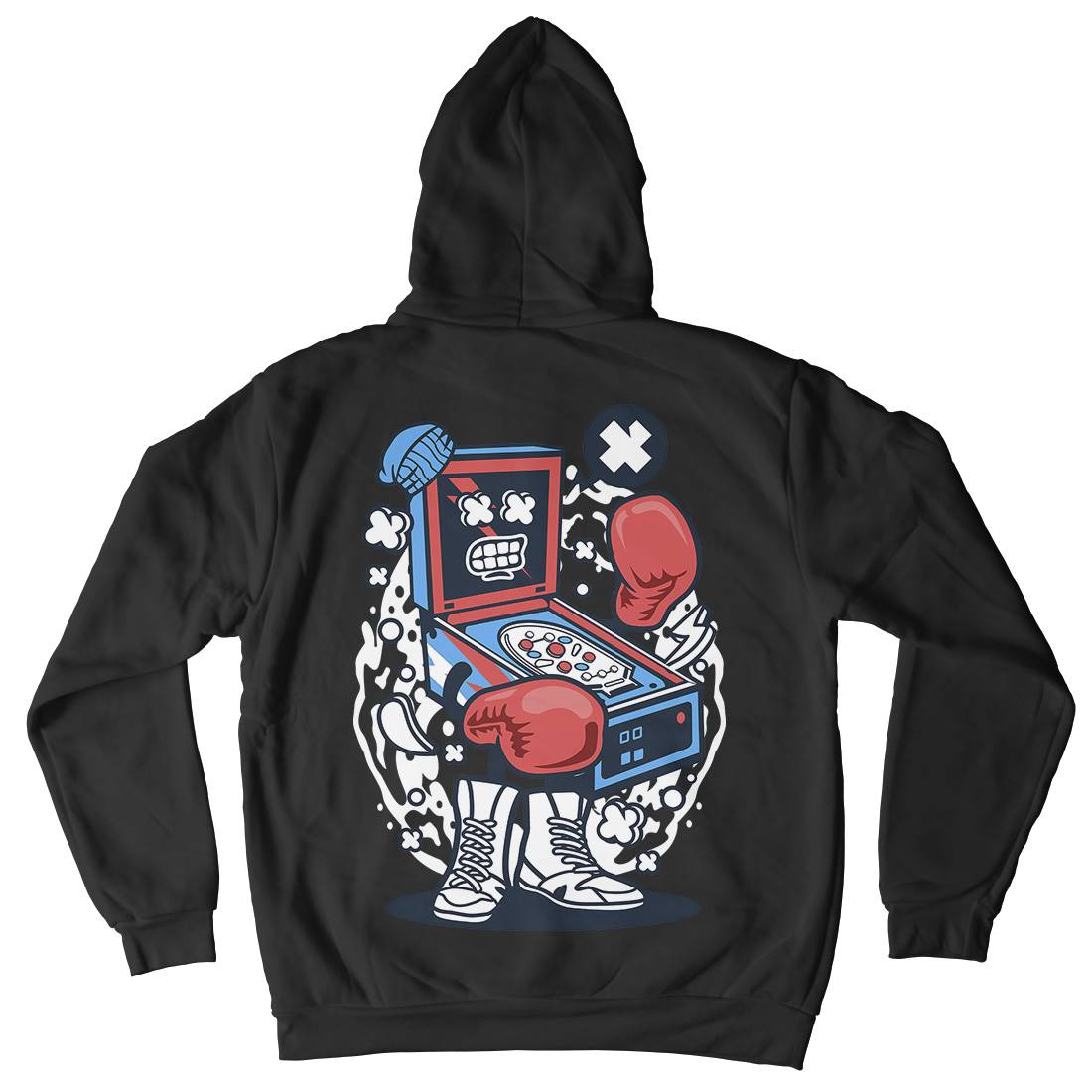 Pinball Boxer Mens Hoodie With Pocket Sport C190