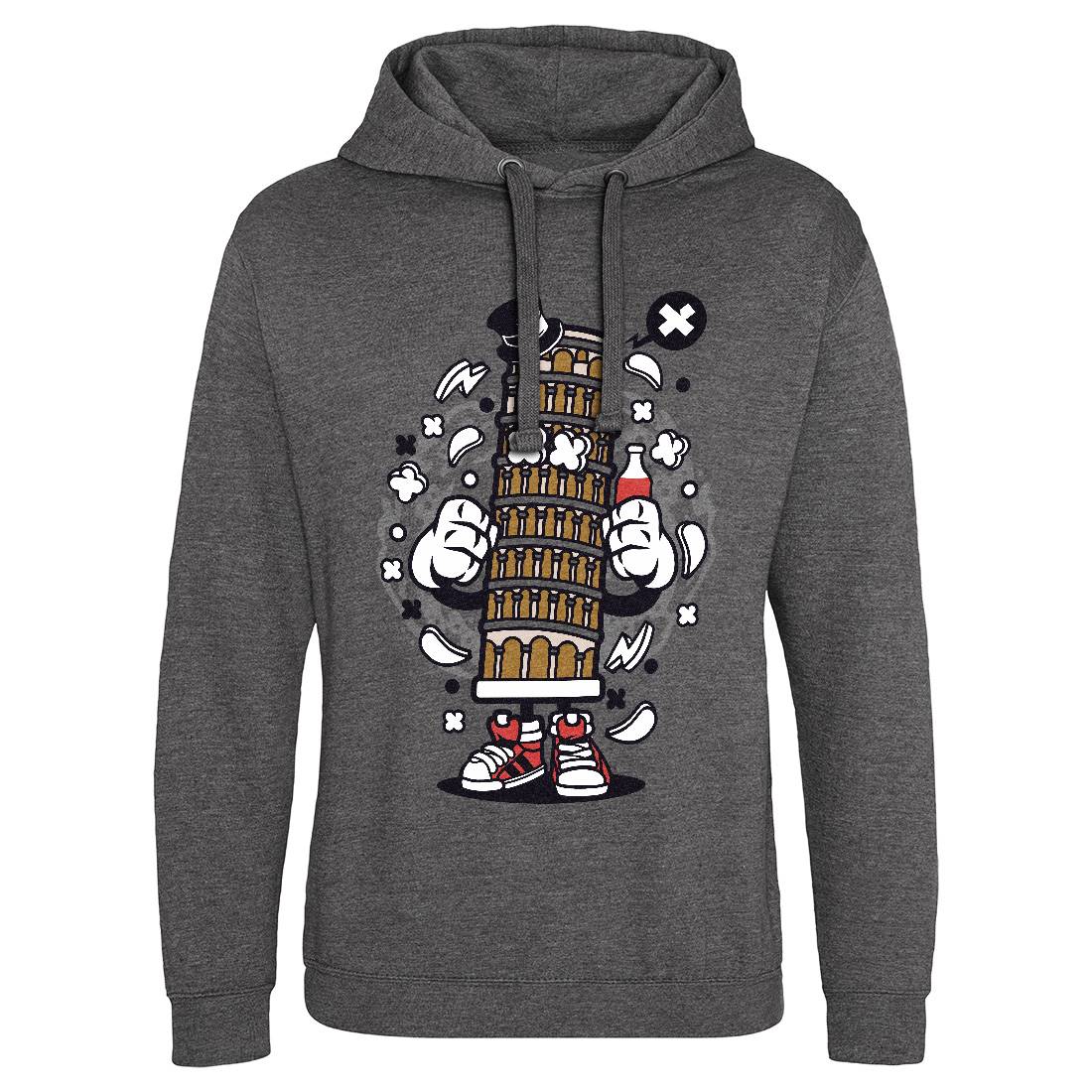Pisa Tower Mens Hoodie Without Pocket Retro C192