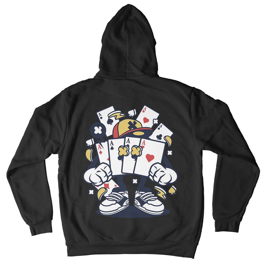 Playing Card Mens Hoodie With Pocket Sport C193