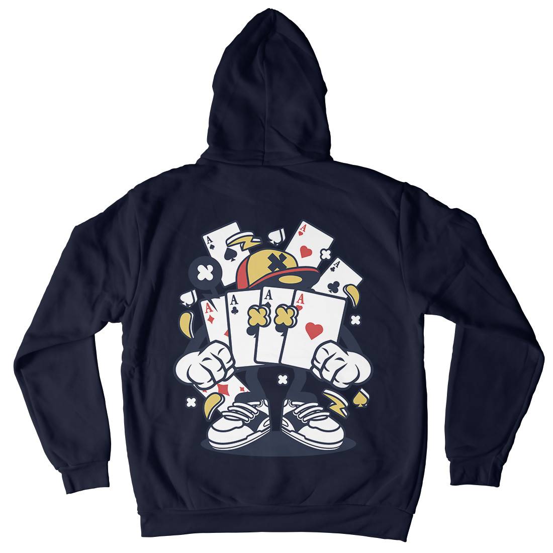 Playing Card Mens Hoodie With Pocket Sport C193