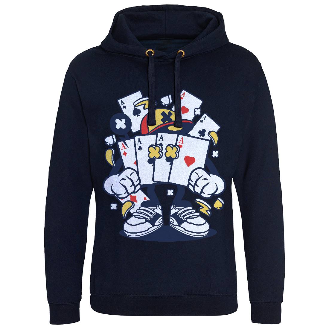 Playing Card Mens Hoodie Without Pocket Sport C193