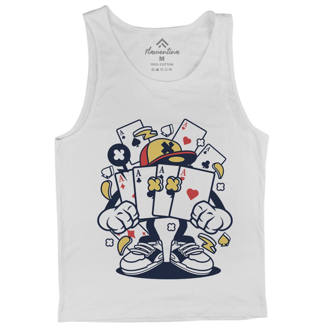Playing Card Mens Tank Top Vest Sport C193